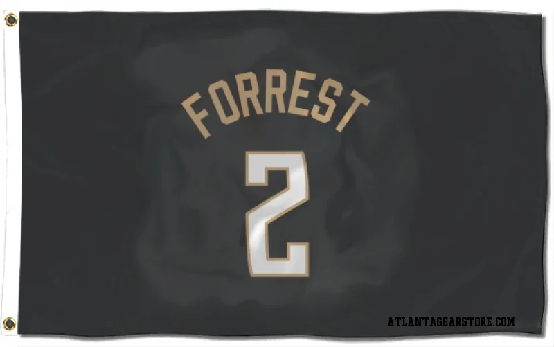 Trent Forrest Atlanta Hawks Player-Issued #2 Black City Jersey